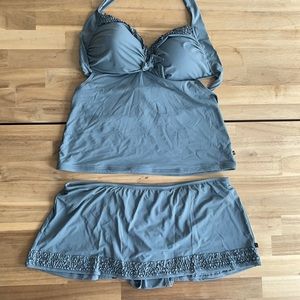 La Vie En Rose Grey Swimsuit - Ladies XL